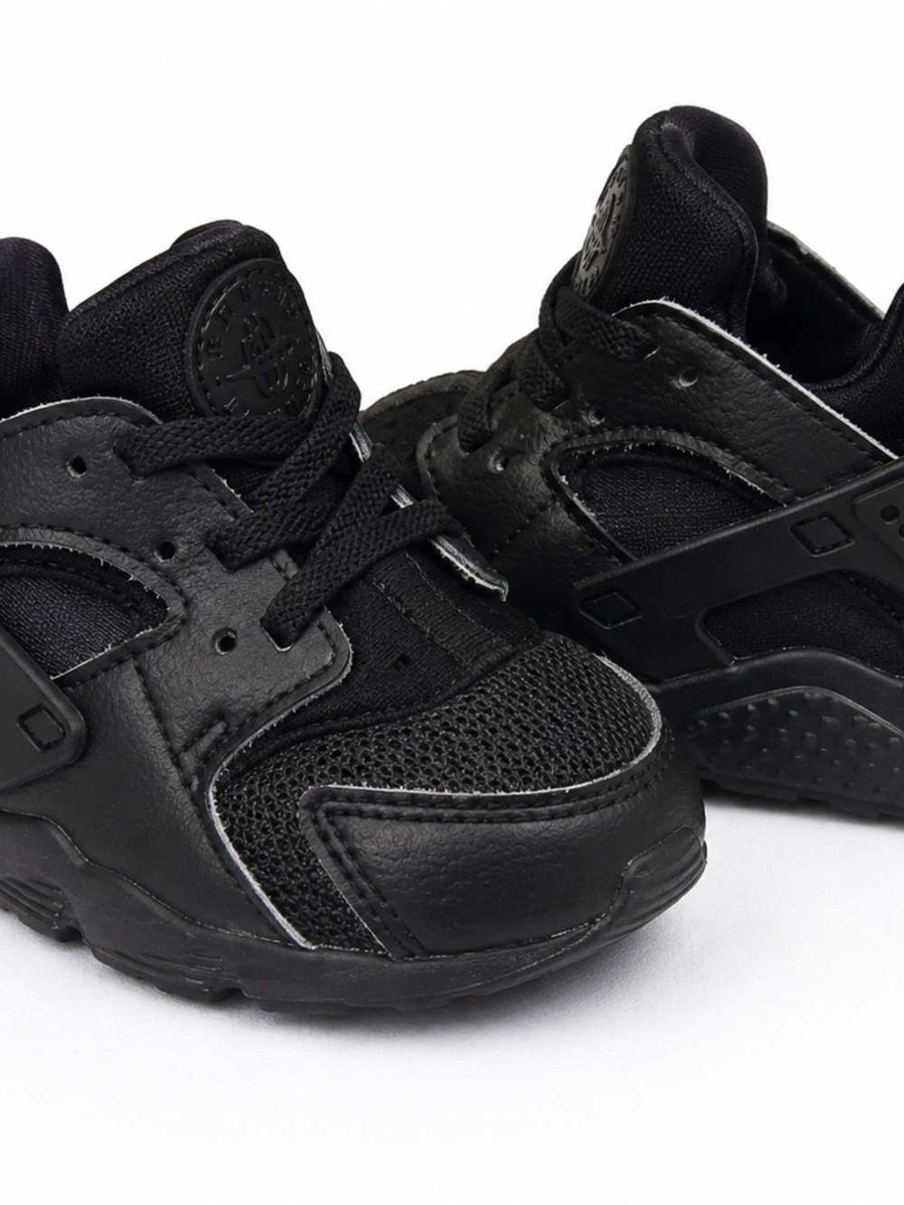 Nike Huarache Run Triple Black Toddler Shoes Size 9C | 704950-016
